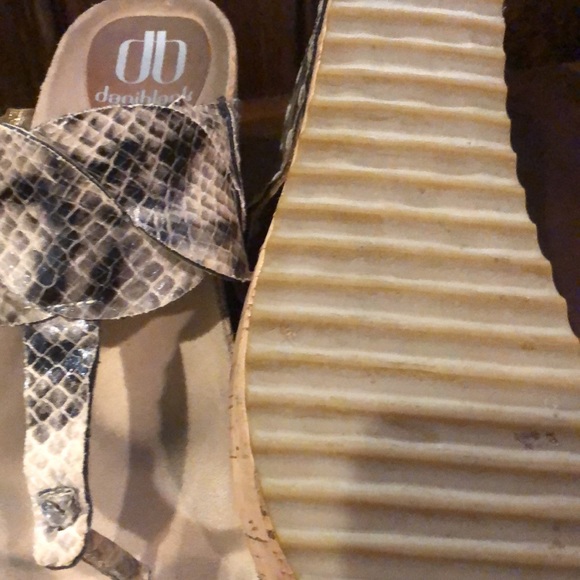 Dani Black Snake Print Wedge - Picture 6 of 6